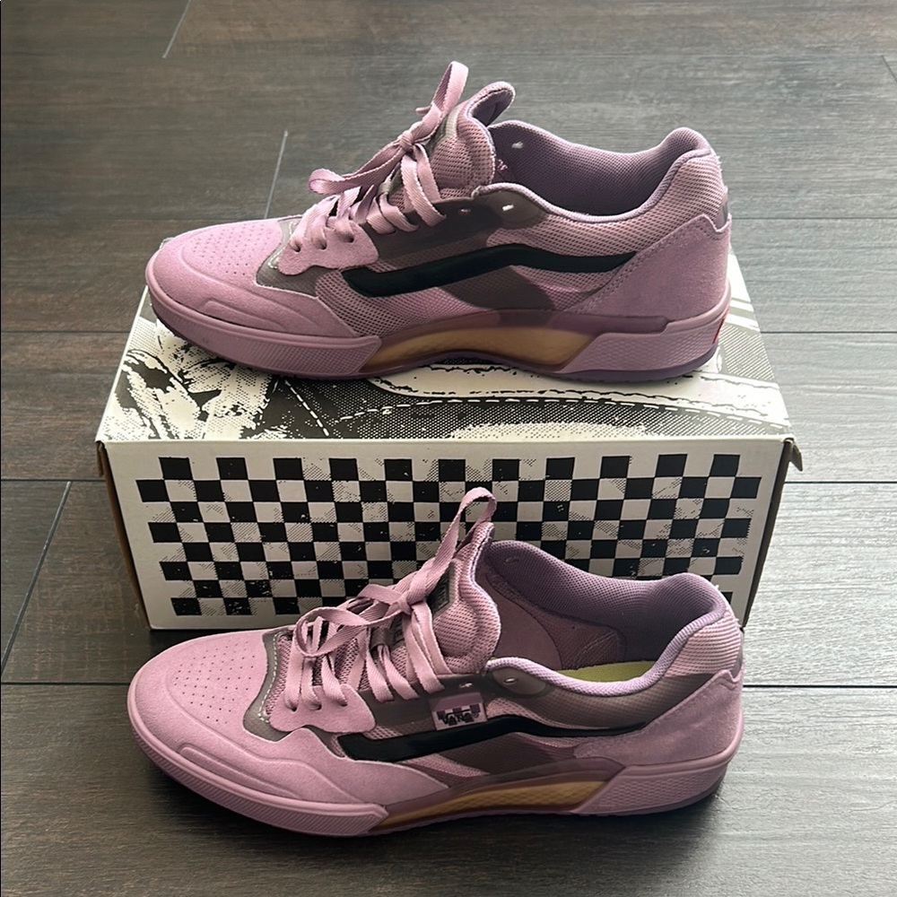 Vans Purple Sneakers with Signature Jazz Stripe